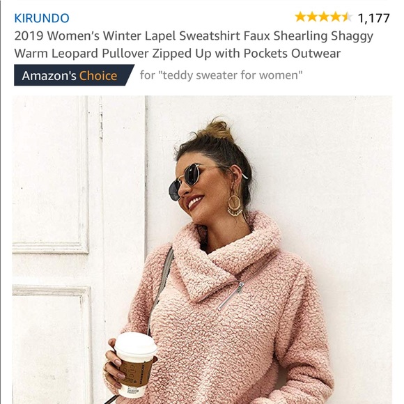Amazon Tops - Shaggy Pullover. XL amazon